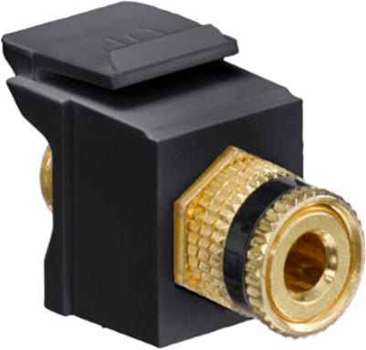 QUICKPORT™ Binding Post Coupler, Black, 18-12 AWG, Screw Terminal
