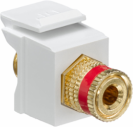 Binding Post QUICKPORT Coupler, Red Stripe, Compatible with 18-12 AWG Wire