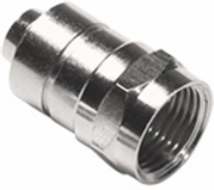 One-Piece RG-6 Crimp-On Connector, Bag of 100