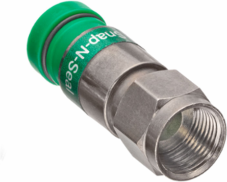 Compression F-Connector Pack of 100 for Series 6 Quad Shield Cable