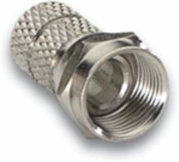 Twist-On Coaxial Connectors for RG-6, Bag of 100, 75 Ohm, Nickel Plated