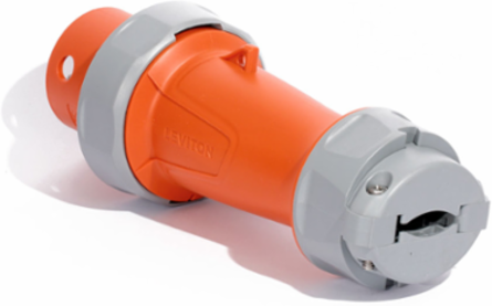 100 Amp Watertight IEC Pin & Sleeve Plug, 125/250 Volt, 3 Pole, IP66/IP67/IP68/IP69K