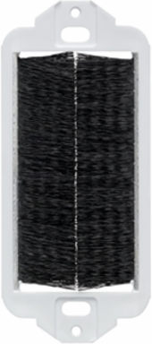 Decora Brush Passthrough Insert, Black for Cable Management