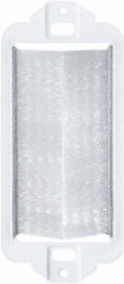 Decora Brush Passthrough Insert, White for NEMA Boxes