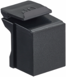 Blank QUICKPORT Insert, Black, Pack of 10, RoHS Compliant