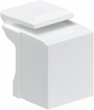Blank QUICKPORT Insert, White, Pack of 10, RoHS Compliant