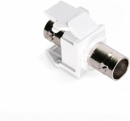 BNC Feedthrough QUICKPORT™ Connector, Nickel-Plated, 50 Ohm, Female-Female