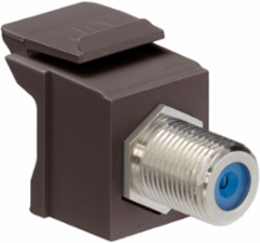 Feedthrough F-Connector, Nickel-Plated, Female-Female, 75 Ω