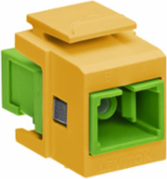 QUICKPORT Simplex SC Adapter, SM/APC, Zirconia Ceramic, Female Front/Back