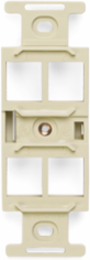 QUICKPORT Duplex Type 106 Insert, 4-Port, Ivory