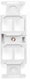 QUICKPORT Duplex Type 106 4-Port Insert, White, Brass-Threaded