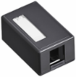 Surface-Mount QUICKPORT™ Box, 1-Port, Plenum Rated, Black