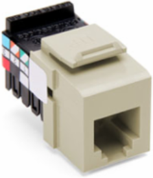Voice-Grade QUICKPORT™ Jack, 6P6C, Ivory, Unshielded, Punchdown