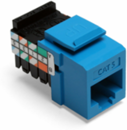 Category 5 QUICKPORT Jack, Blue, Punchdown Termination