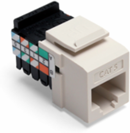 Category 5 QUICKPORT Jack, Light Almond, Punchdown Termination