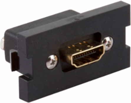 HDMI Feedthrough Module, Black, Uncompressed Signals, 1 Unit High
