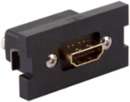 HDMI Feedthrough Module, Black, Uncompressed Signals, 1 Unit High
