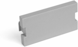 Blank MOS Module, 1 Unit High, Gray, RoHS Compliant