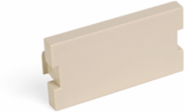 Blank MOS Module, 1 Unit High, Ivory, RoHS Compliant