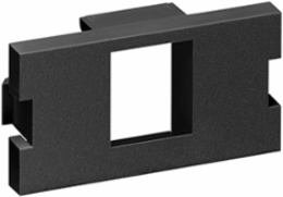 1-Port MOS QUICKPORT™ Adapter, 1 Unit High, Black