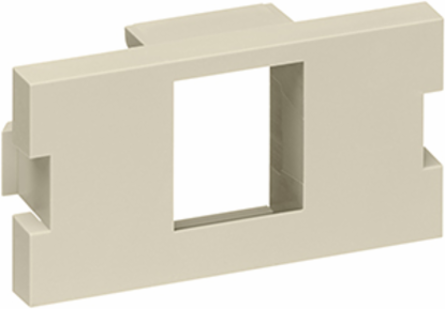 1-Port QuickPort Adapter, 1 Unit High, Ivory