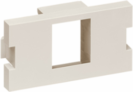 1-Port QUICKPORT Adapter, 1 Unit High, Light Almond, RoHS Compliant