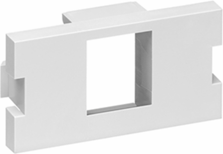 1-Port QUICKPORT Adapter, 1 Unit High, White