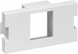 1-Port QUICKPORT Adapter, 1 Unit High, White