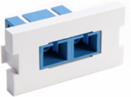 Duplex SC Fiber Adapter MOS Module, Zirconia Ceramic Sleeve, 1 Unit High