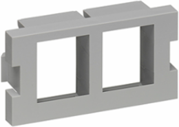 2-Port MOS QUICKPORT™ Adapter, 1 Unit High, Gray