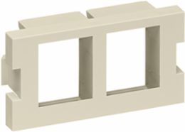 2-Port QUICKPORT™ Adapter, 1 Unit High, Ivory
