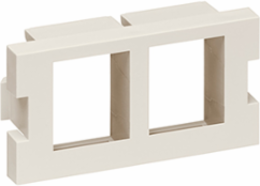 2-Port QUICKPORT Adapter, 1 Unit High, Light Almond, Front/Side Load