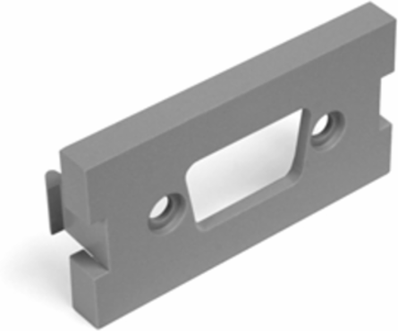 VGA HD15 Empty MOS Module, Gray for HD15 Connectors