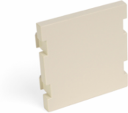 Blank MOS Module, 2 Units High, Light Almond, RoHS Compliant