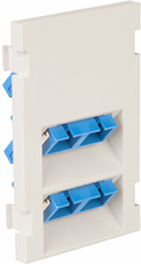 Duplex SC Angled Fiber Adapter MOS Module, Zirconia Ceramic Sleeve, 3 Units High