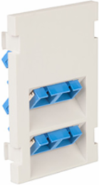 Duplex SC Angled Fiber Adapter MOS Module, Zirconia Ceramic Sleeve, 3 Units High