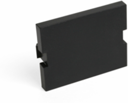Blank MOS Module 1.5 Units High, RoHS Compliant, Black