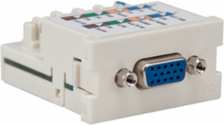 VGA 110-Termination MOS Module, 1 Unit High, Light Almond