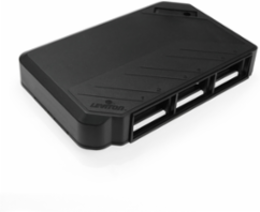 MOS Surface Mount Box, Black - Accepts Three 1-Unit MOS Inserts