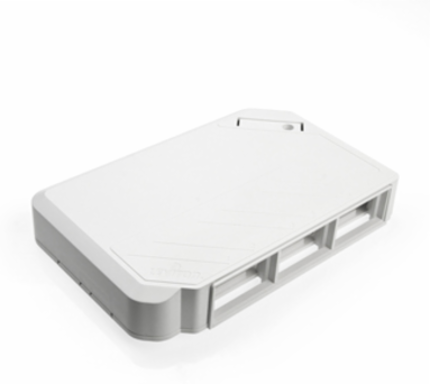 MOS Surface Mount Box, White, 3 Opening for 1-Unit MOS Modules