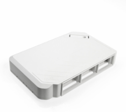 MOS Surface Mount Box, White, 3 Opening for 1-Unit MOS Modules