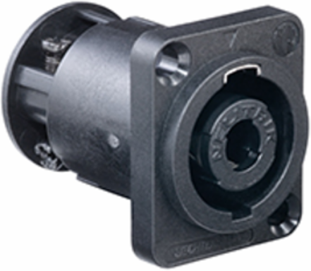 speakON Connector, 4-Pole, 1.5 Units High, 30A rms Rating