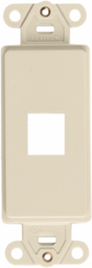 QUICKPORT Decora Insert 1-Port, Ivory, RoHS Compliant
