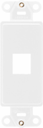 QUICKPORT Decora Insert, 1-Port, White, RoHS Compliant