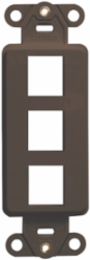 QUICKPORT Decora Insert 3-Port Brown - High Port Density, Fits NEMA Openings