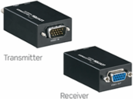 VGA Extender Transmitter and Receiver, 100 Meters, 1920x1200 Resolution