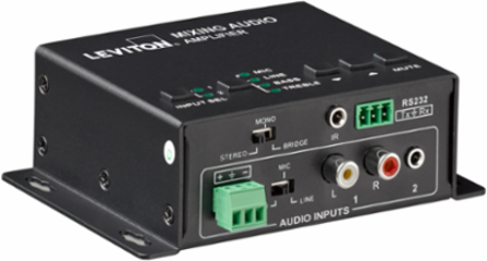 Audio Mixing Amplifier, 2 x 20W at 4 Ohm, 1 x 40W Bridge Output, 20Hz-20KHz Frequency Response
