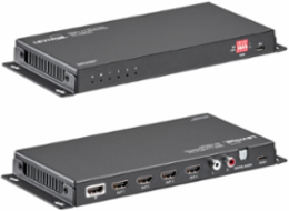 HDMI 1x4 Splitter - 4K/60Hz, Audio Extraction, EDID Management