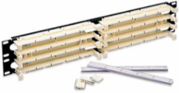 Cat 5e 110-Style Rack-Mount Wiring Block Kit, 100-Pair 1RU, Includes Clips