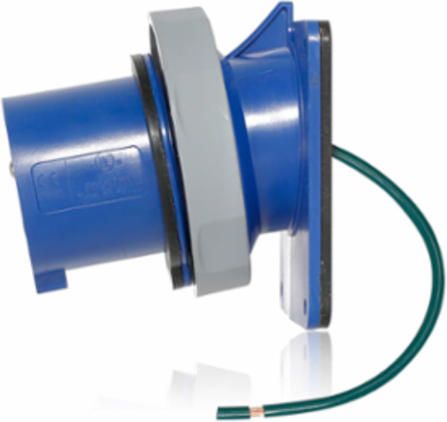 LEV Series IEC Pin & Sleeve Inlet, 16/20 Amp, 250 Volt, IP66/67/68/IP69K, Blue